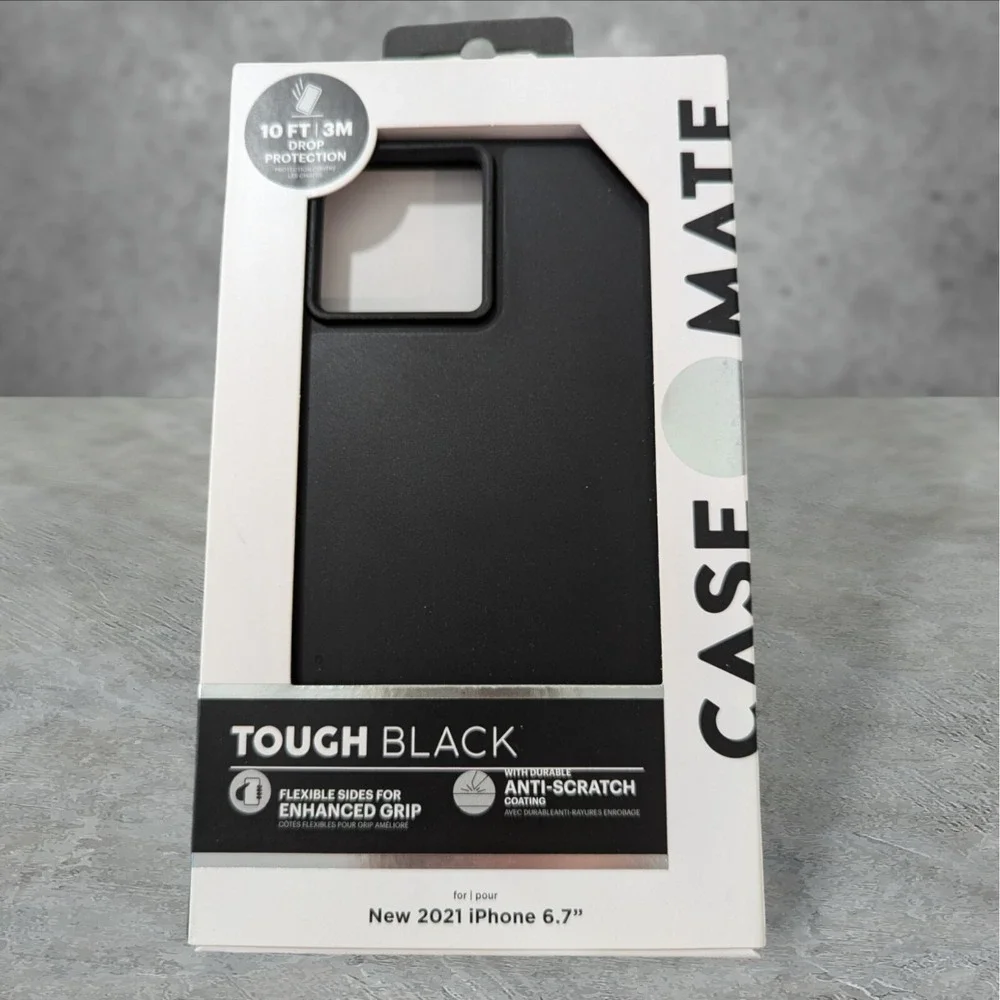 L3. Case-Mate Tough Black Case For Apple iPhone 2021 6.7 (13 Pro Max) Black